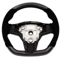 BLOX Racing Tesla Model 3 and Y Carbon/Alcantara Steering Wheel Red Stitching BXSW-60010-R