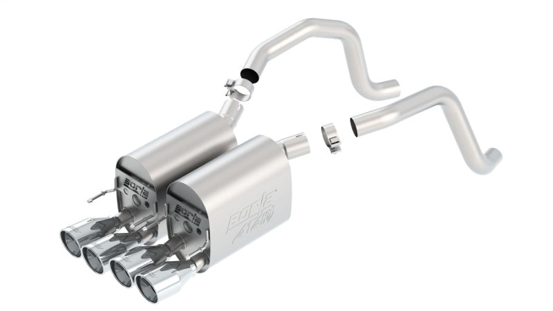 Borla 05-08 Chevrolet Corvette Coupe/Conv 6.0L/6.2L 8cyl Aggressive ATAK Exhaust (rear section only) 11816