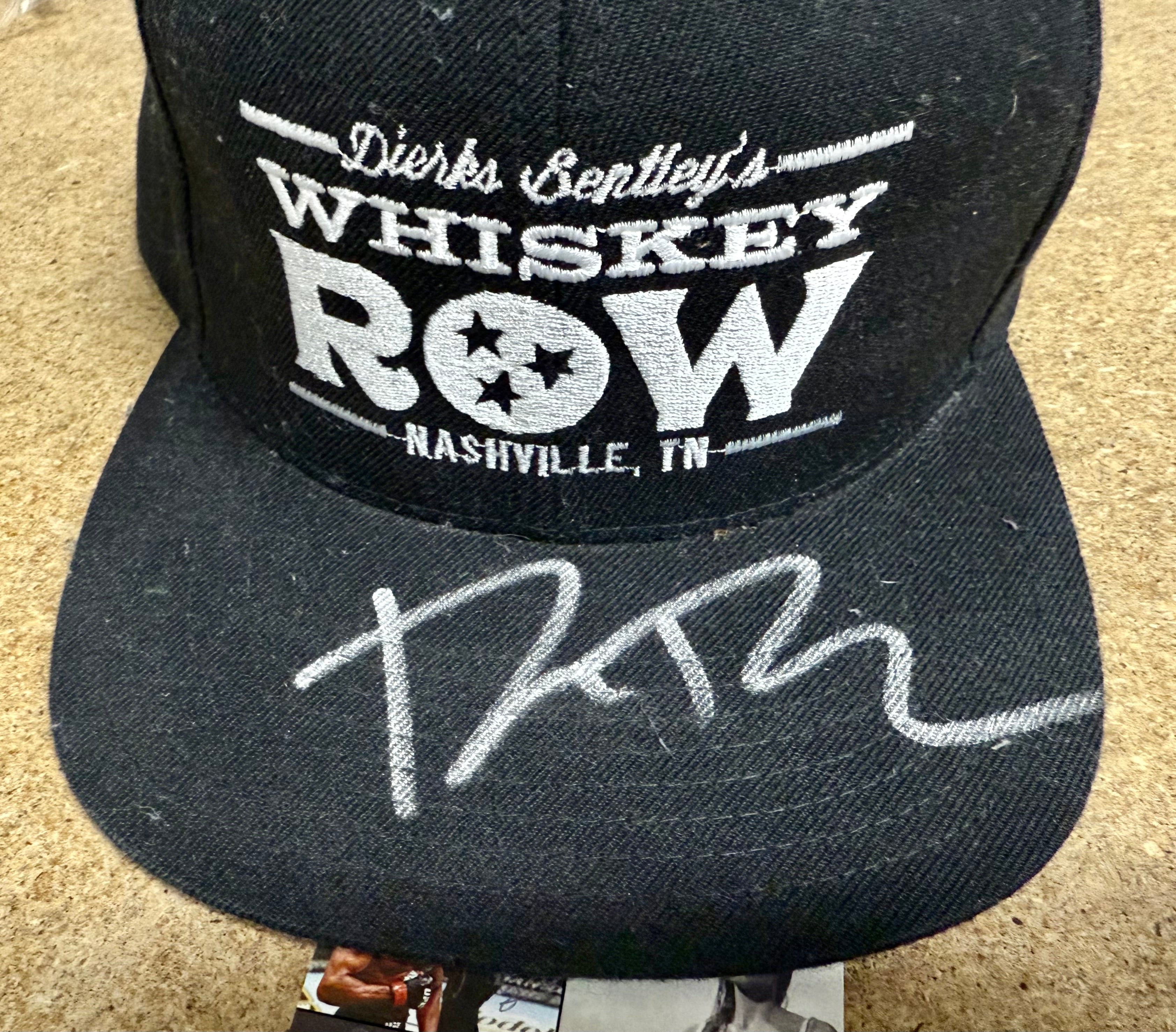 Dierks Bentley Signed Autographed Whiskey Row Black SnapBack Hat With JSA COA