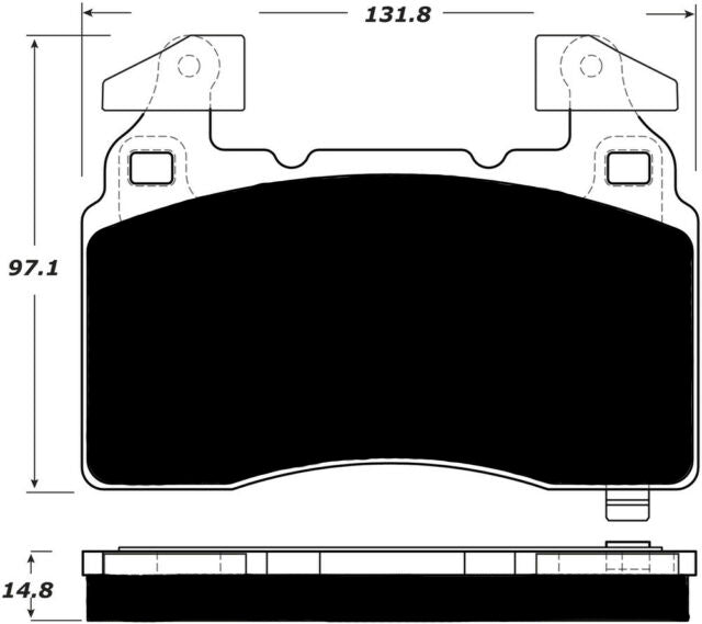 Porterfield Brake Pads for 2018 CADILLAC CT6 - J55 w/STD Brakes