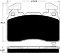 Porterfield Brake Pads for 2016 CADILLAC CT6 - J56 HD Brakes w/Perf. Linings