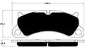 Porterfield Brake Pads for 2016 PORSCHE Boxster Spyder w/Iron Discs