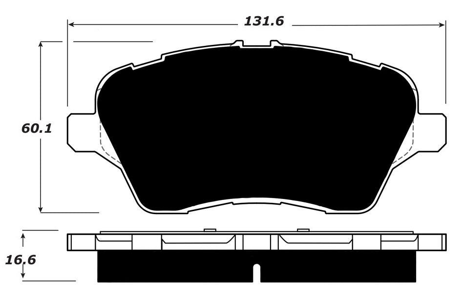 Porterfield Brake Pads for 2014 FORD FIESTA- Rear Disc