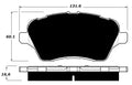 Porterfield Brake Pads for 2015 FORD FIESTA- Rear Disc