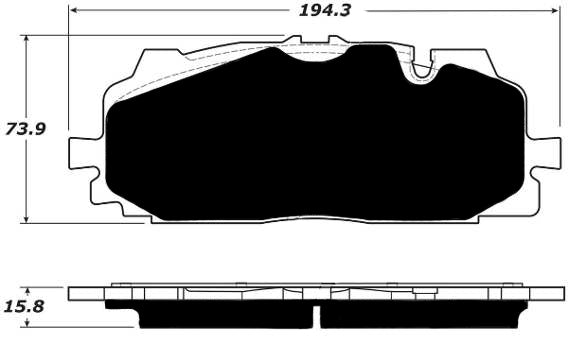 Porterfield Brake Pads for 2018 AUDI Q7 - w/400mm Front Discs