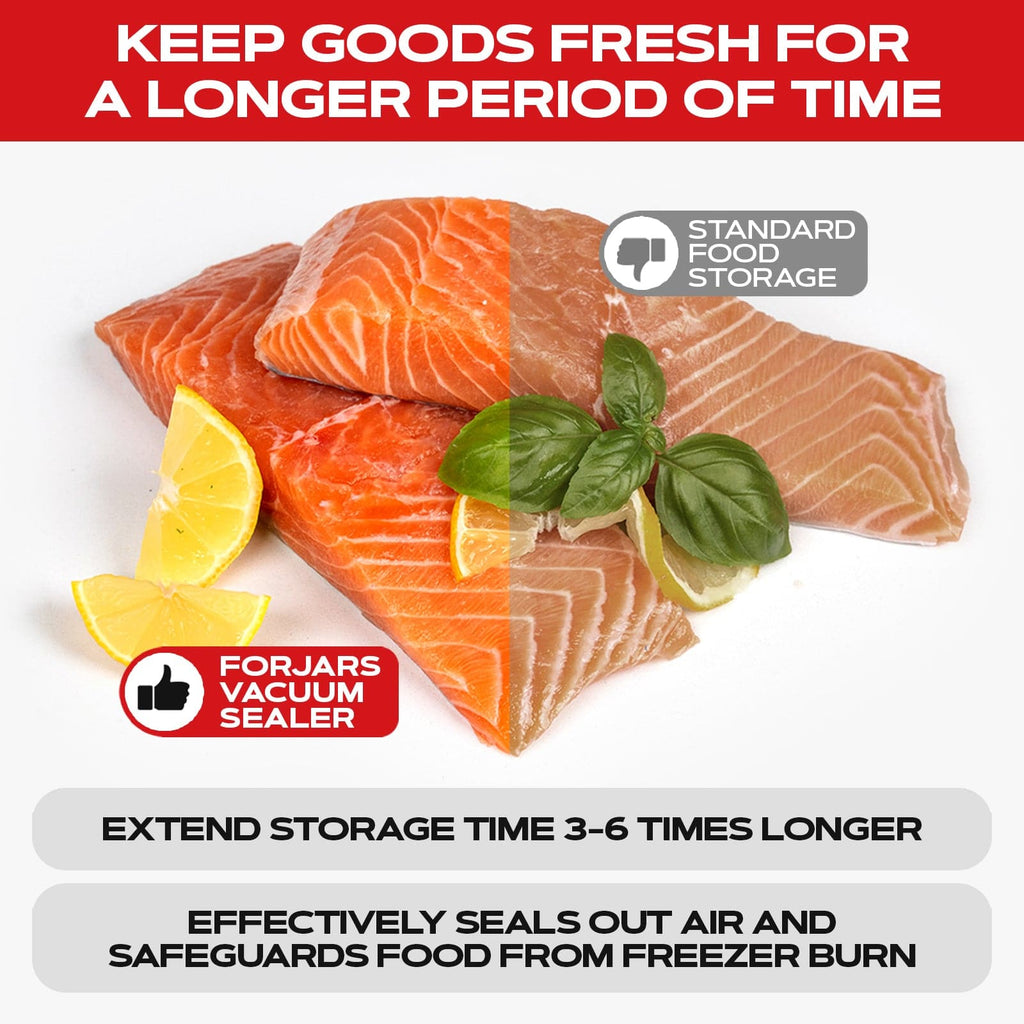 100 Count 11x16 Vacuum Sealer Bags - Textured on Both Sides, 7.5 Mil Thickness