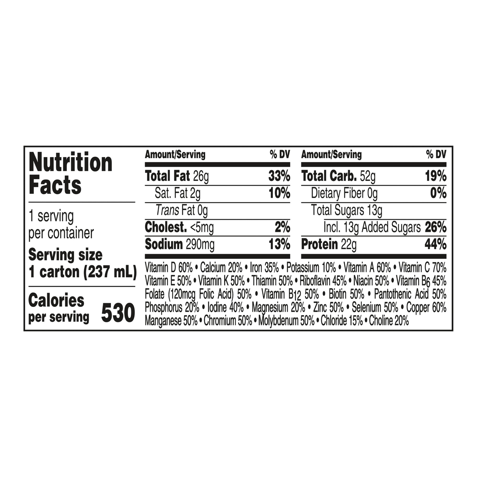 Boost® Very High Calorie Chocolate Nutritional Drink, 8-ounce carton 00043900906584