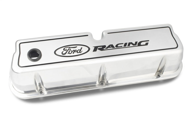 Ford Die Cast Alm Valve Cover Set w/Ford Racing Logo FRD302-001