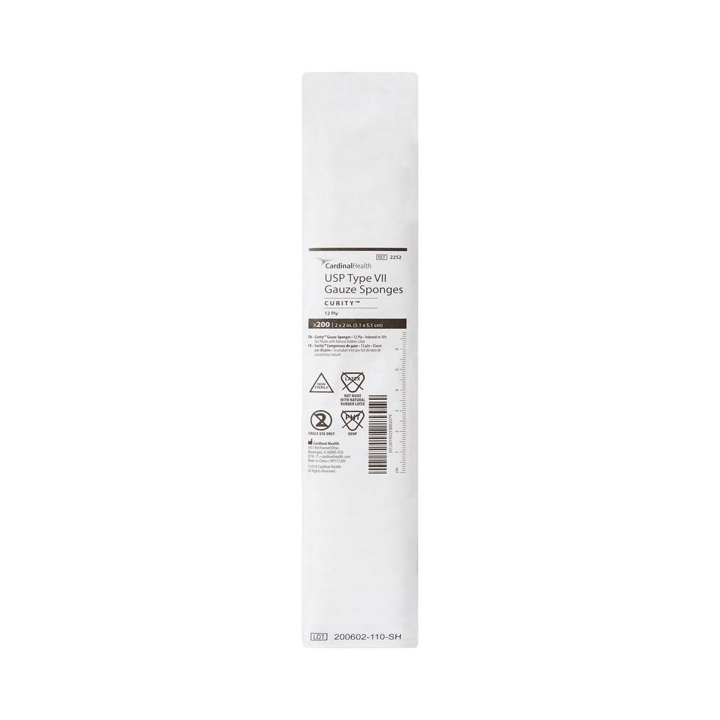 Curity™ USP Type VII Gauze Sponge, 2 x 2 Inch, 12-Ply 2252
