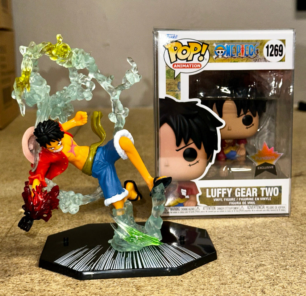 Anime One Piece Monkey D. Luffy Gear 2 (Two) Battle Scene Action Pose Statue