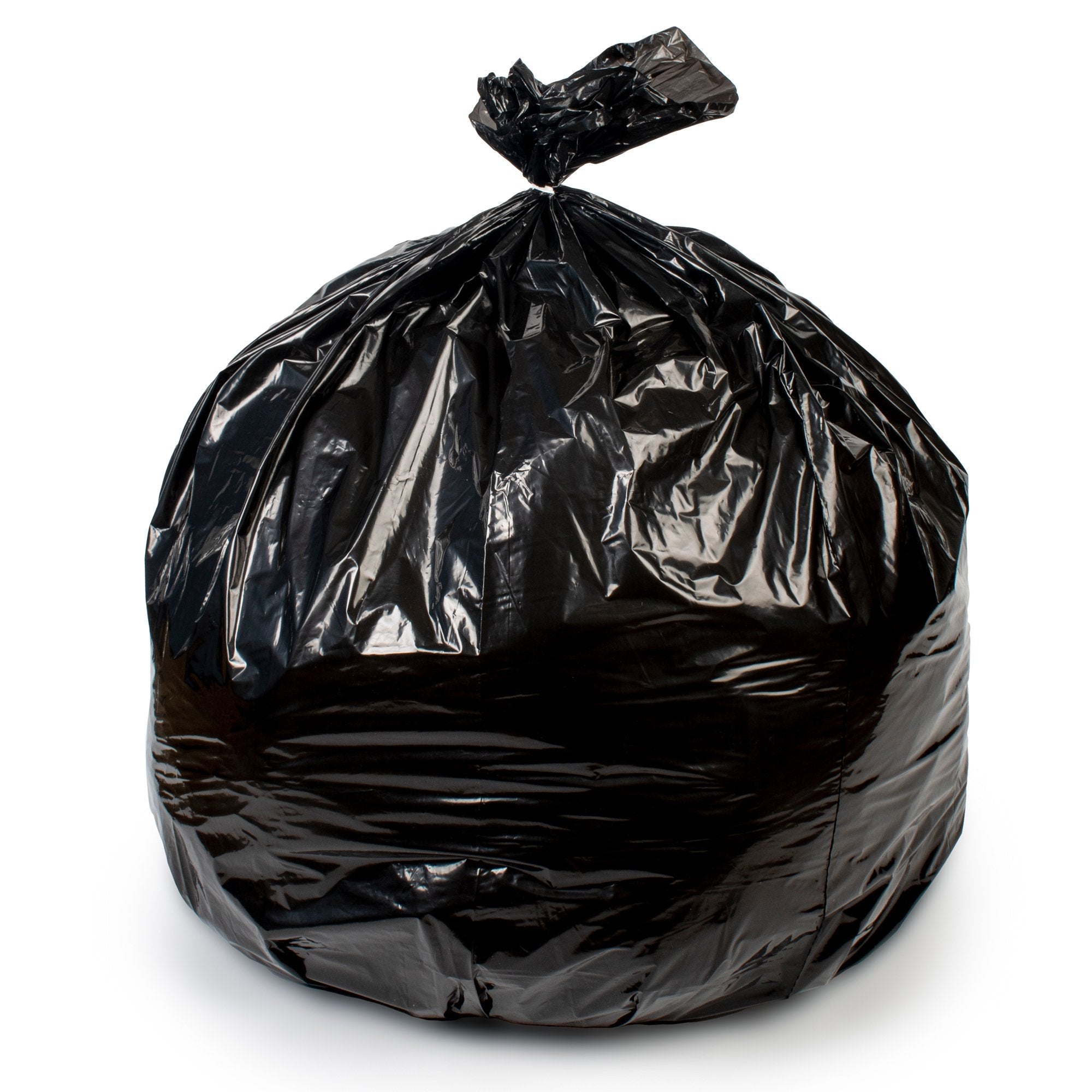 Colonial Bag 2X Heavy Duty Trash Bag, Black, 56 gal., 1.35 mil TGG-47XH