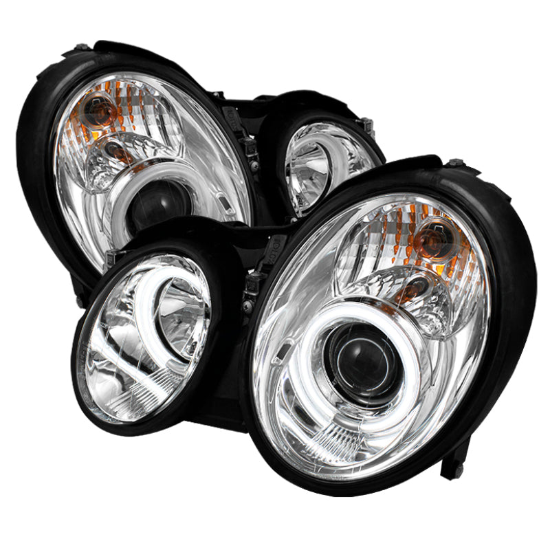 SPYDER Mercedes Benz CLK 98-02 Projector Halogen Model- CCFL Halo Chrm PRO-YD-MBCLK98-CCFL-C 5042064