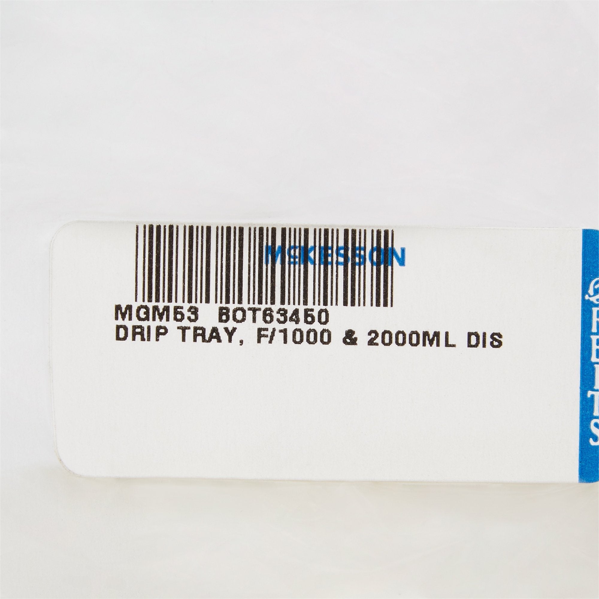 McKesson Dispenser Drip Tray for 1000 and 2000 mL Dispensers BOT63450