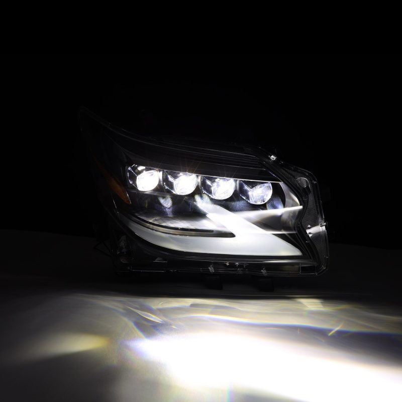 AlphaRex 14-19 Lexus GX 460 NOVA LED Projector Headlights Plank Style Black w/Activ Light/Seq Signal 880300 *Discontinued