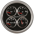 AutoMeter Gauge Quad 5in. 240 Ohm(e) to 33 Ohm(f) Elec Designer Black II 1211