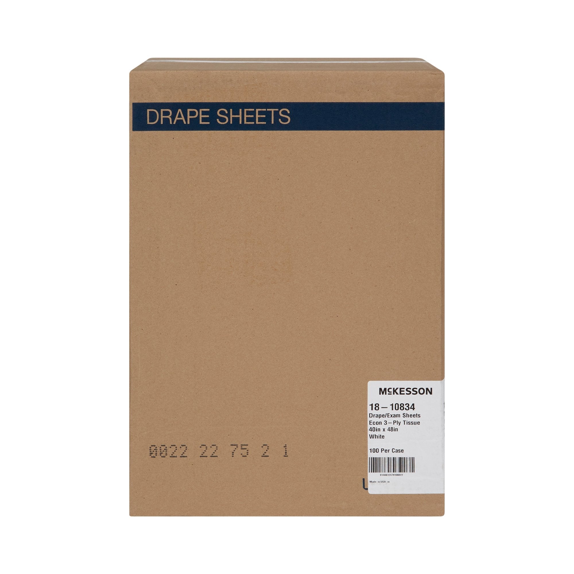 McKesson Nonsterile Physical Exam Drape, 40 x 48 Inch 18-10834