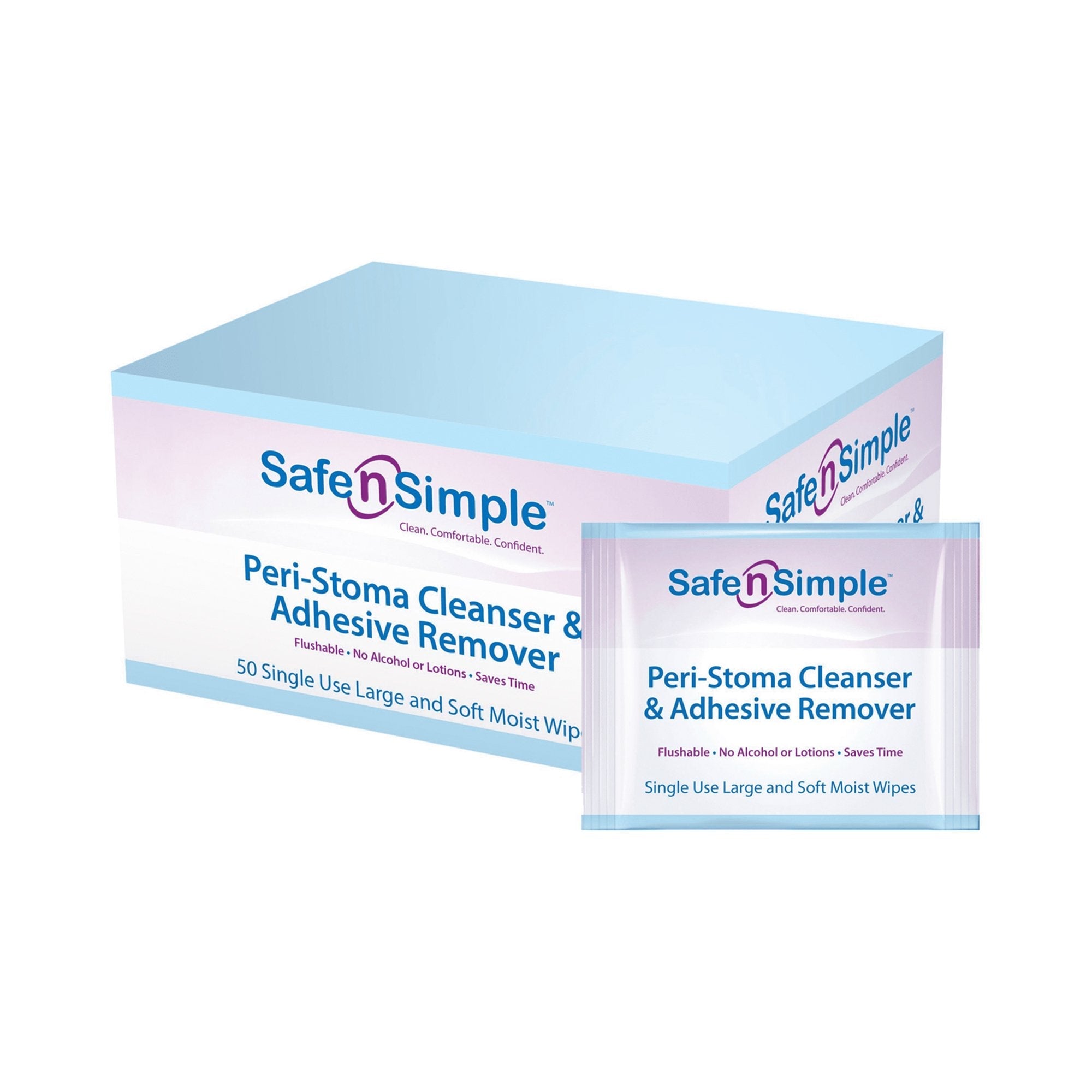 Safe N Simple™ Adhesive Remover, 5 x 7 Inch Wipe SNS00550