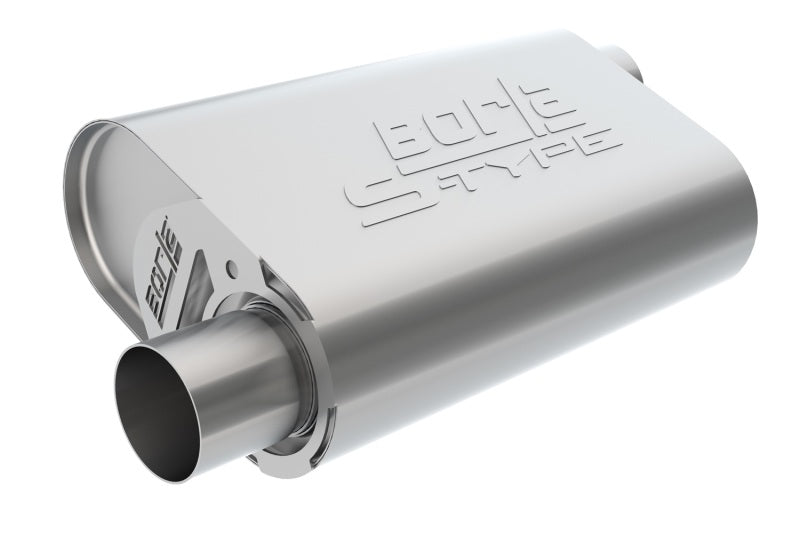 Borla CrateMuffler SBC Hot 350/383 3 inch Offset/Center 14in x 4.35in x 9in Oval Muffler 400840