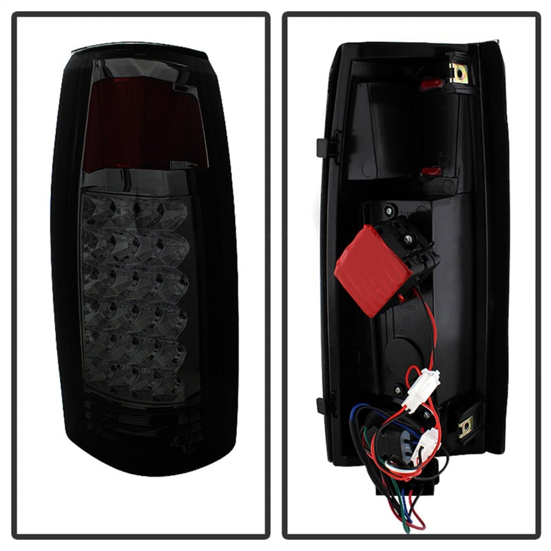 SPYDER Xtune Yukon Denali 99-00 LED Tail Lights w/ 3rd LED Brake Light Smoked ALT-JH-CCK88-LED-SET-SM 9032752