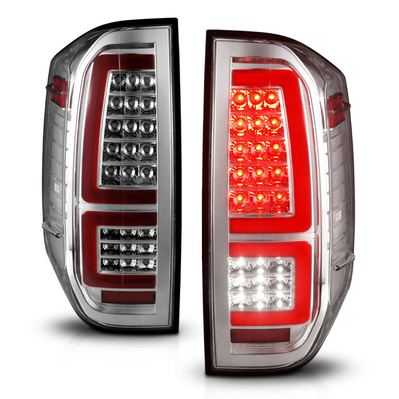 ANZO 2014-2021 Toyota Tundra LED Taillights Chrome Housing/Clear Lens 311438