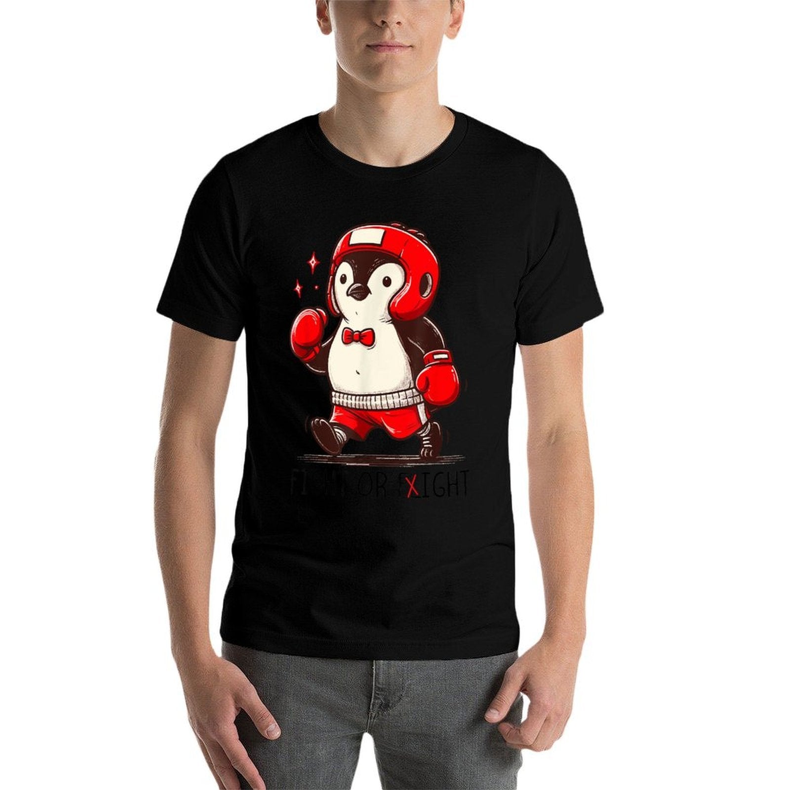 Fight Or Flight Funny Penguin Pun Fight Or Flight Meme Box  Moisture-wicking T-Shirt
