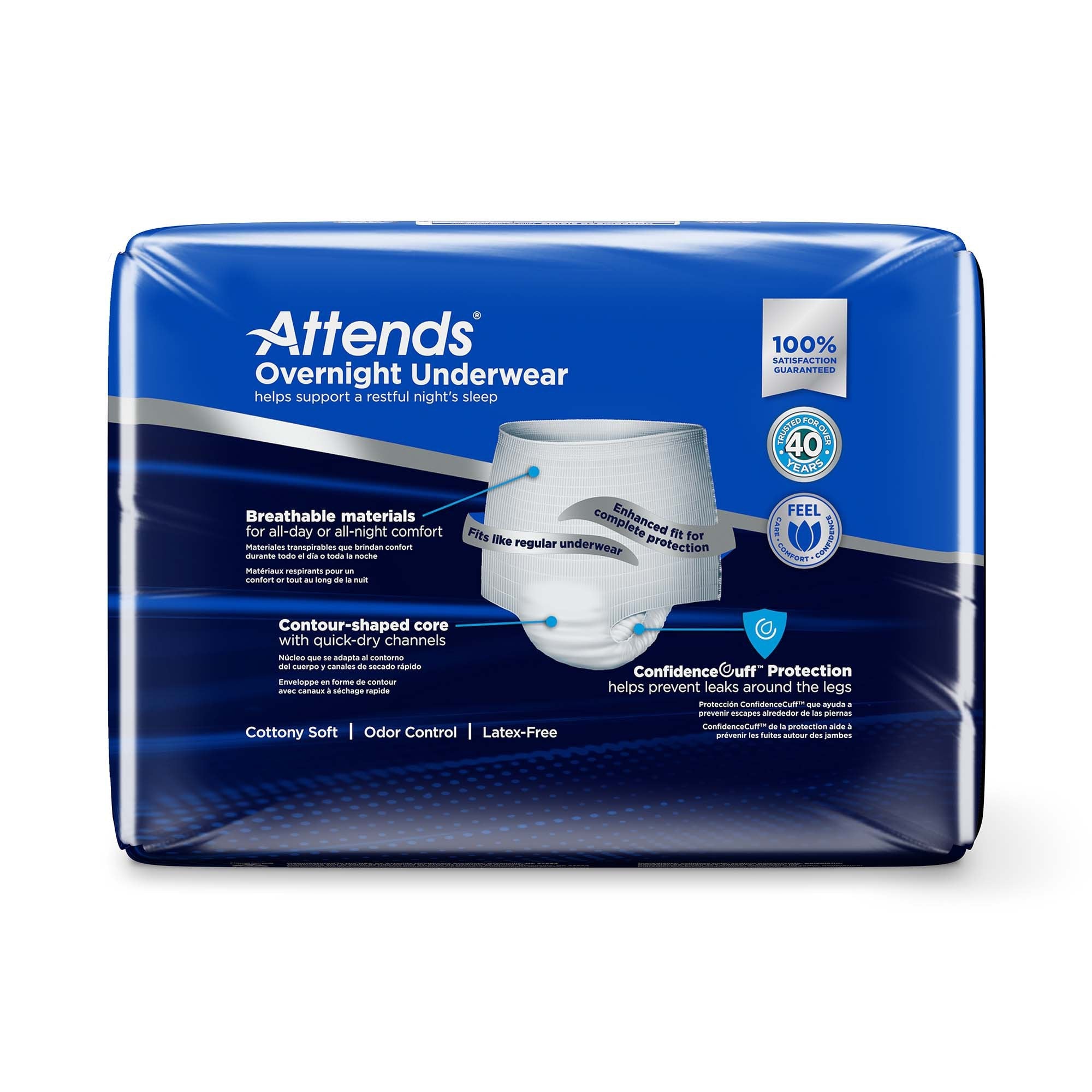 Attends® Overnight Underwear with Extended Wear Protection, Medium APPNT20