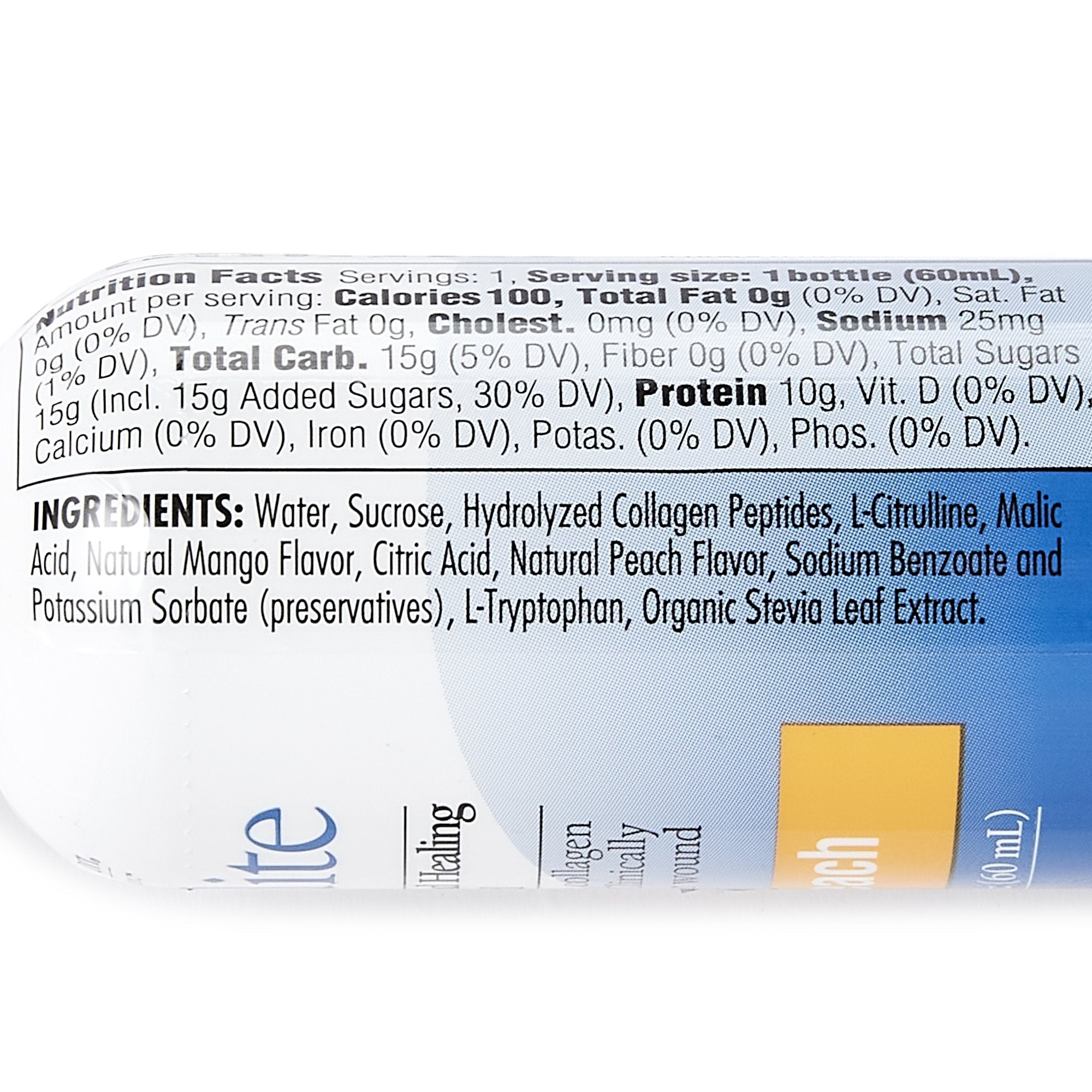 Expedite™ Mango-Peach Concentrated Collagen Dipeptides Medical Food, 2-oz. 18800