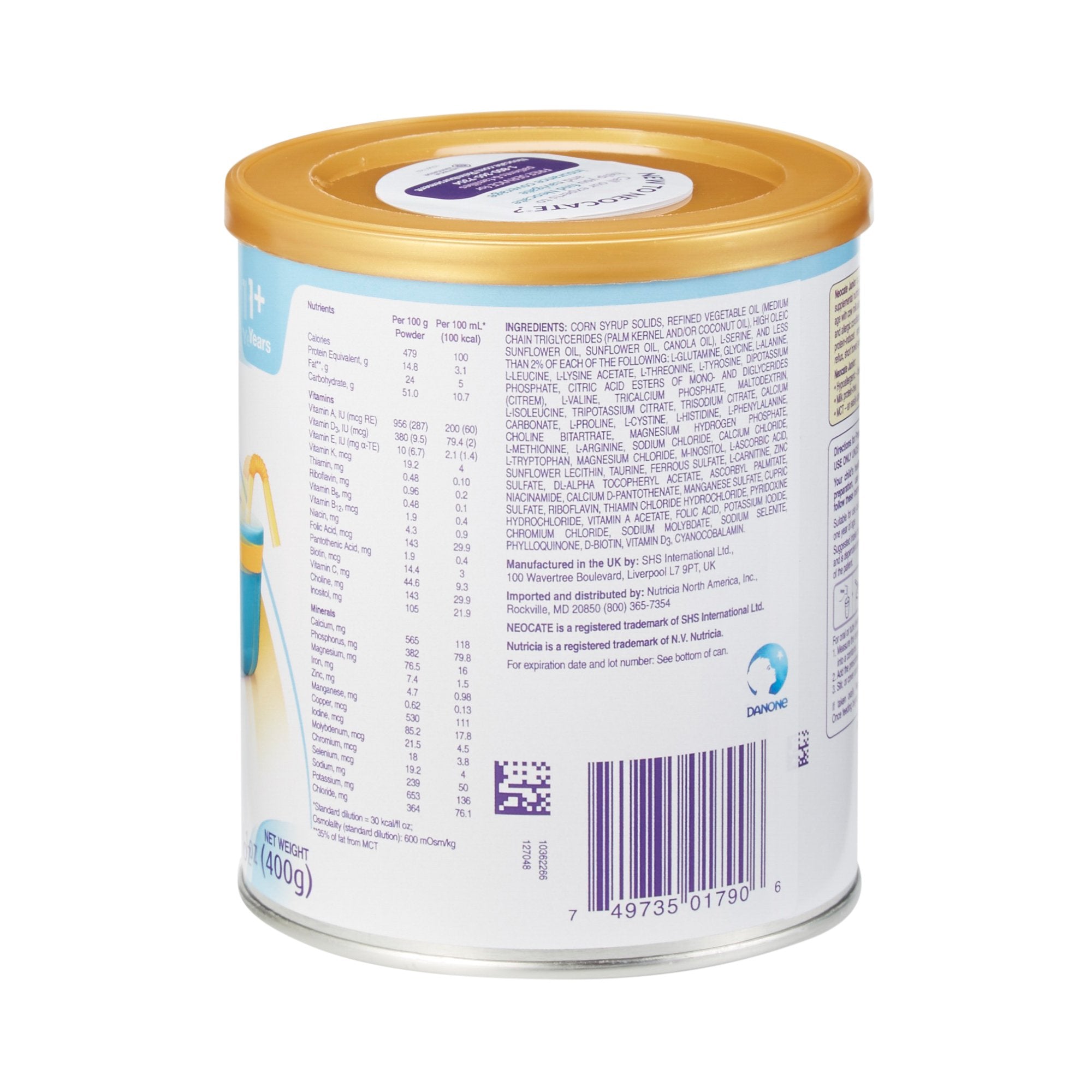 Neocate® Junior Amino Acid–Based Powdered Formula, 14.1-ounce can 127048