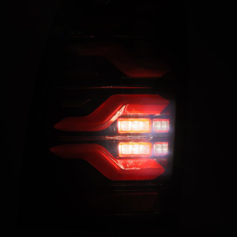 AlphaRex 05-15 Toyota Tacoma LUXX LED Taillights Blk/Red w/Activ Light/Seq Signal 680070 *Discontinued