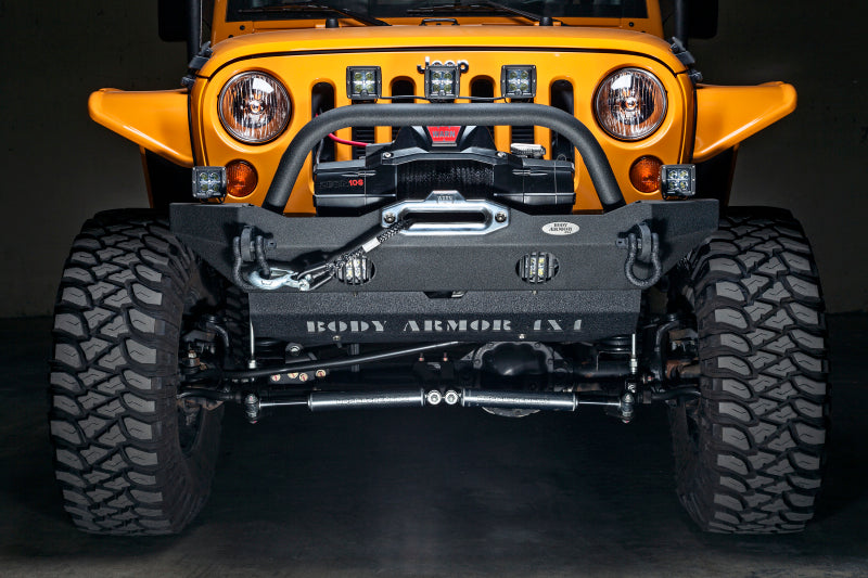 Body Armor 4x4 07-18 Jeep Wrangler JK Front Bumper Mid Stubby JK-19532