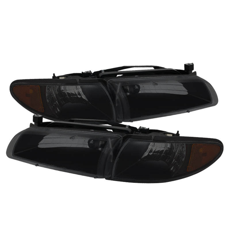 SPYDER Xtune Pontiac Grand Prix 97-03 Crystal Headlights w/ Amber Corner Lights HD-JH-PGPRIX-SET-AM-BSM 9034329