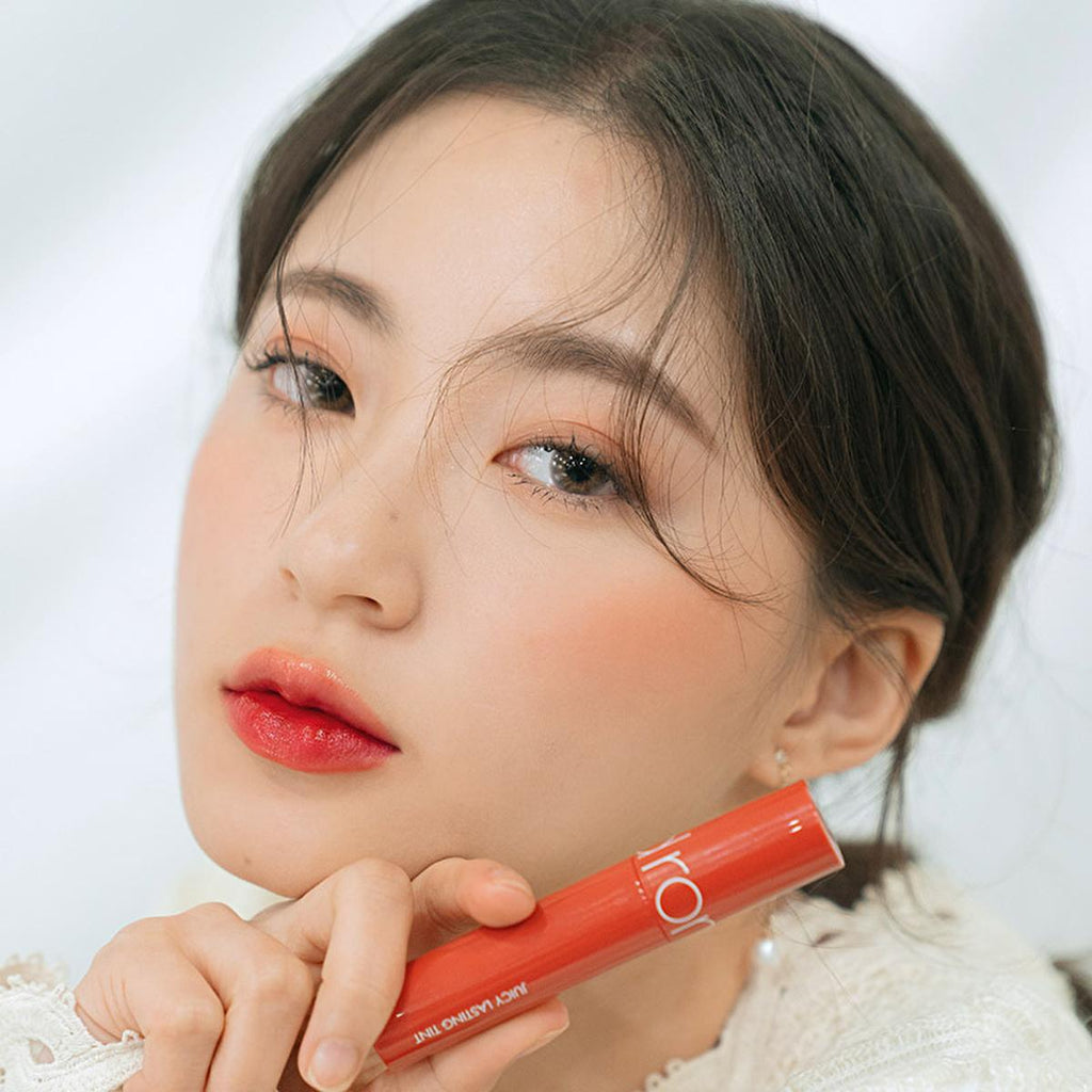 rom&nd Juicy Lasting Tint: Almond Rose Lip Tint - Long Lasting, Moisturizing K-Beauty Color & Shine