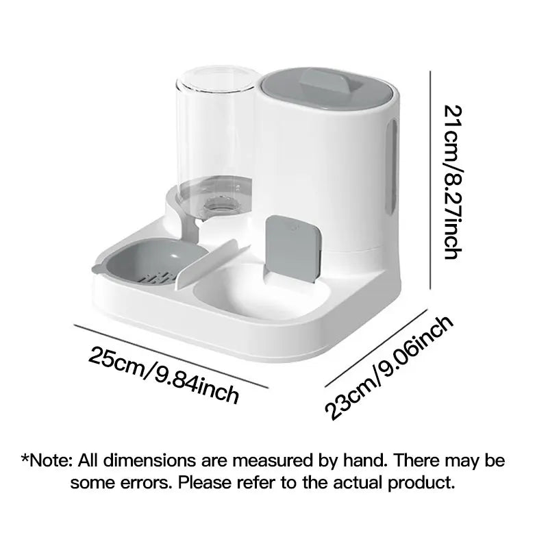 1 - Pack Automatic Gravity - Fed Cat Water Dispenser & Feeder - Spill - Proof Large Capacity One - Piece Design - PhishStones Products