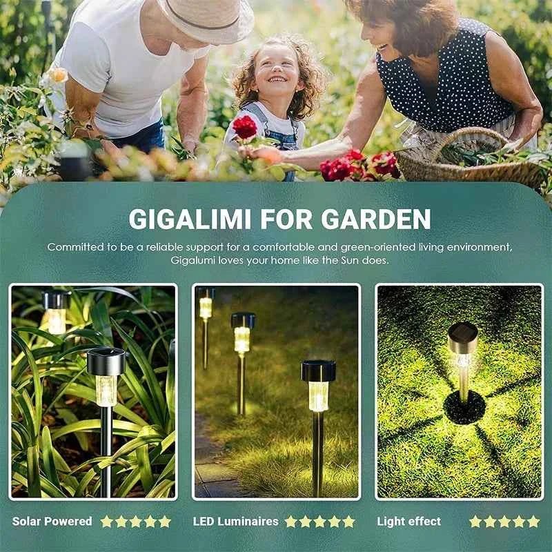 10 - Pack Solar Outdoor Lights Garden Lanterns - PhishStones Products
