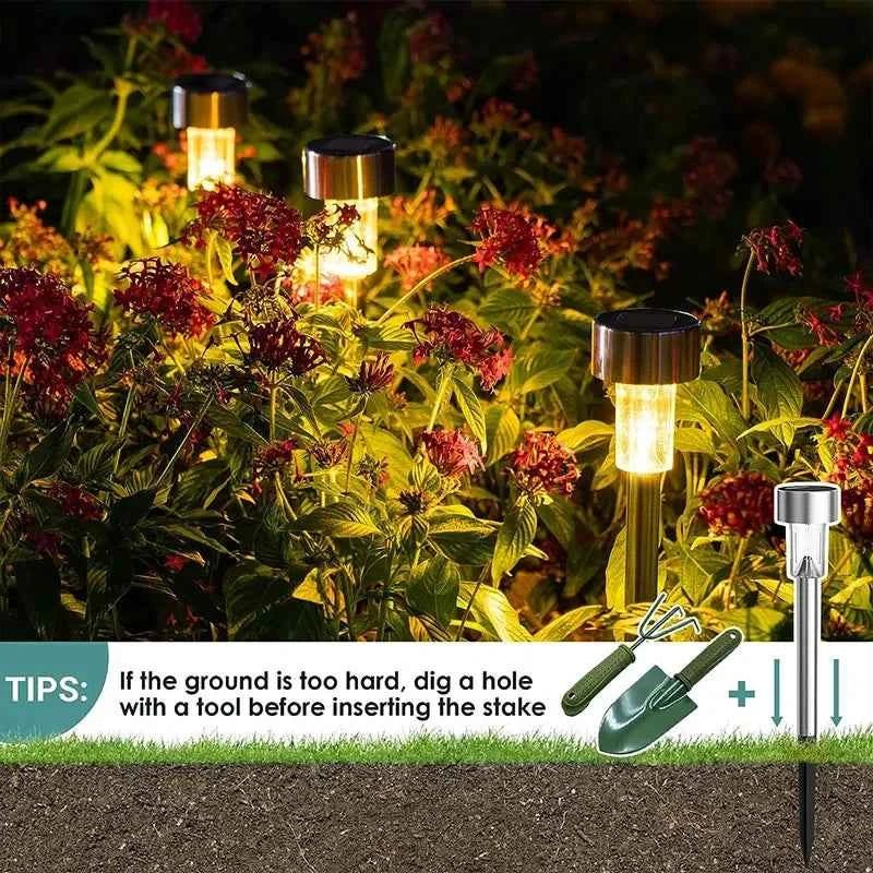 10 - Pack Solar Outdoor Lights Garden Lanterns - PhishStones Products