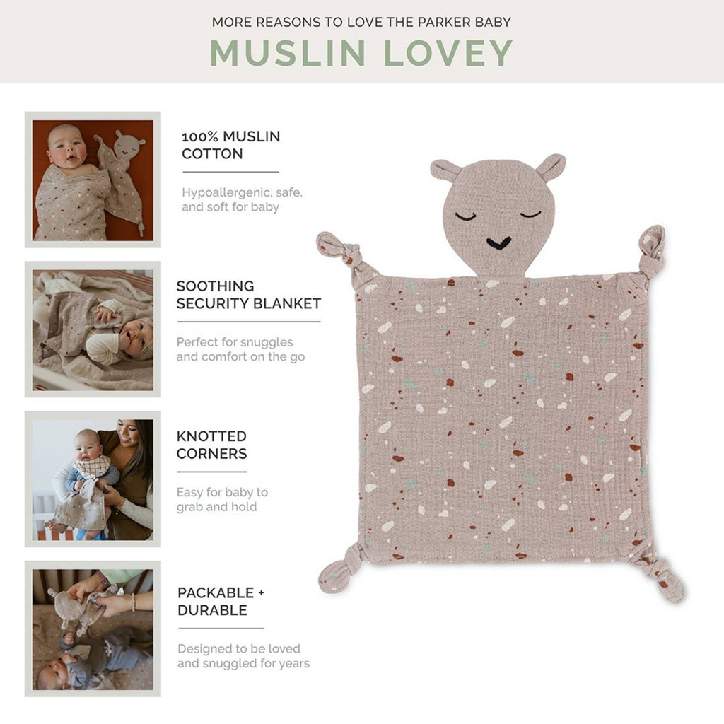 100% Muslin Lovey - Alpaca - PhishStones Products