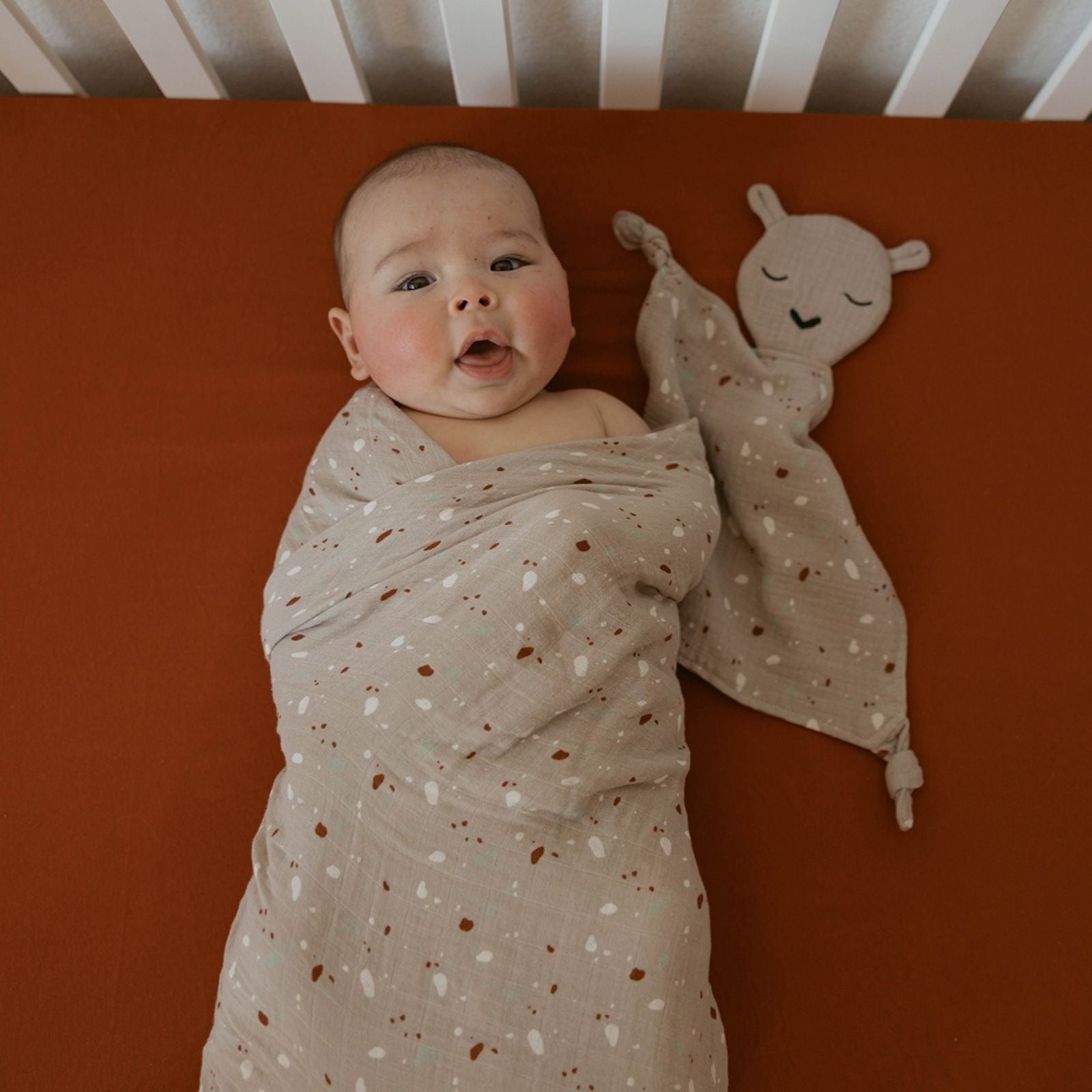 100% Muslin Lovey - Alpaca - PhishStones Products