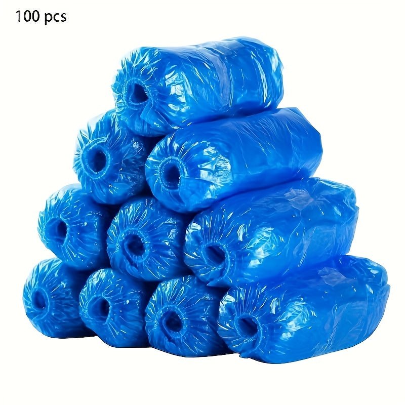 100 - Pack: Disposable Plastic Shoe Covers – Waterproof & Slip - Resistant - PhishStones Products