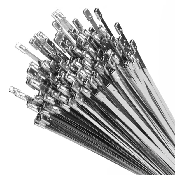 100 Pcs Heavy Duty 304 Stainless Steel Zip - PhishStones Products