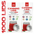 1000 Count : 500 Regular Mouth + 500 Wide Mouth Canning Lids - PhishStones Products