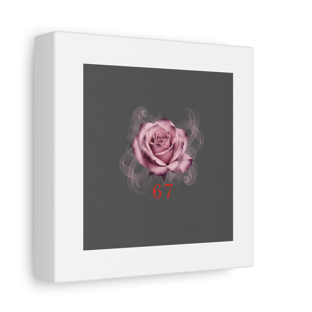 6 7 Valentine's Canvas | Viral Gothic Rose Wall Art | 6 7 Meaning Dark Romance