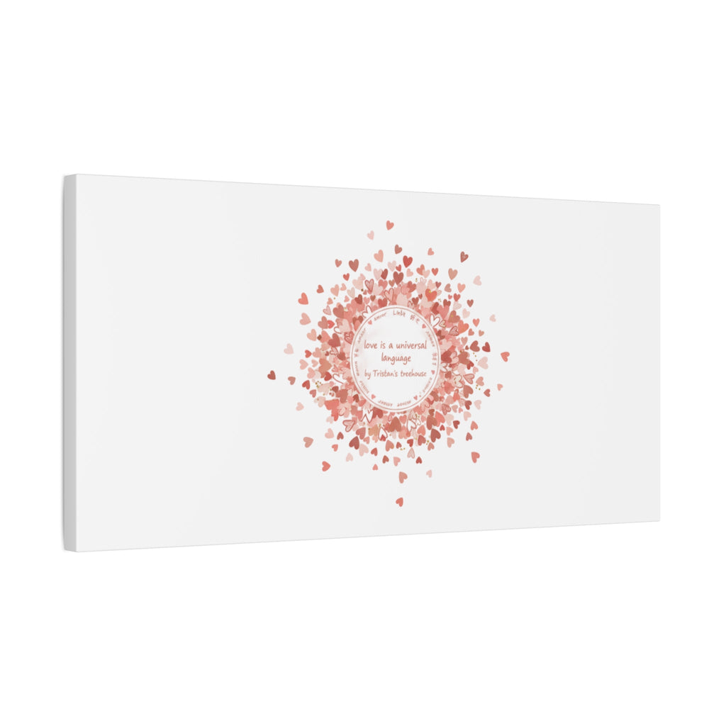 Tiny Heart Confetti Canvas | Matte Stretched Wall Art