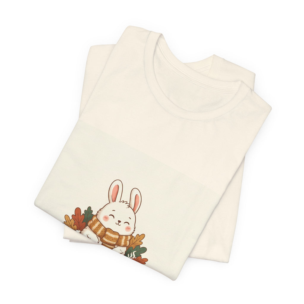 Stay Cozy Bunny T-Shirt | cute animal illustration, winter forest art