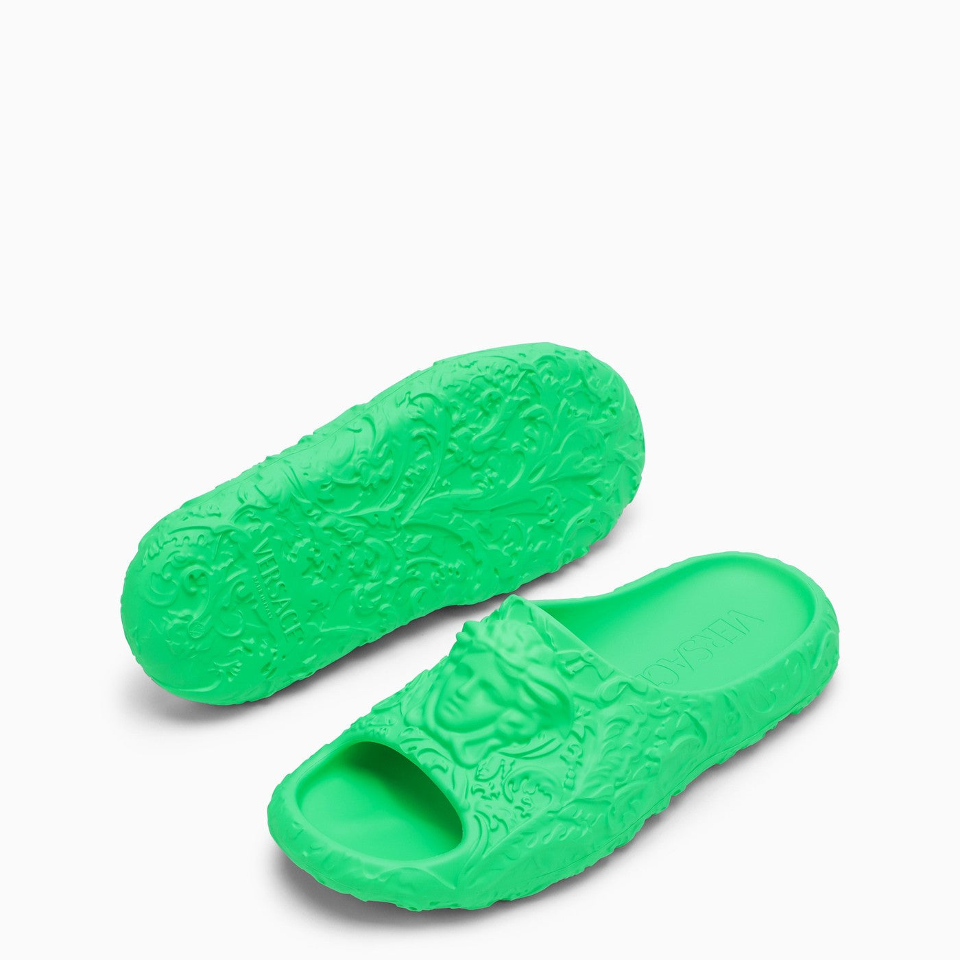 Versace Medusa Dimension Lime Slide