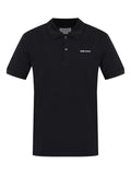 Alexander Mcqueen Men Embroidered Logo Cotton Piqué Polo Shirt
