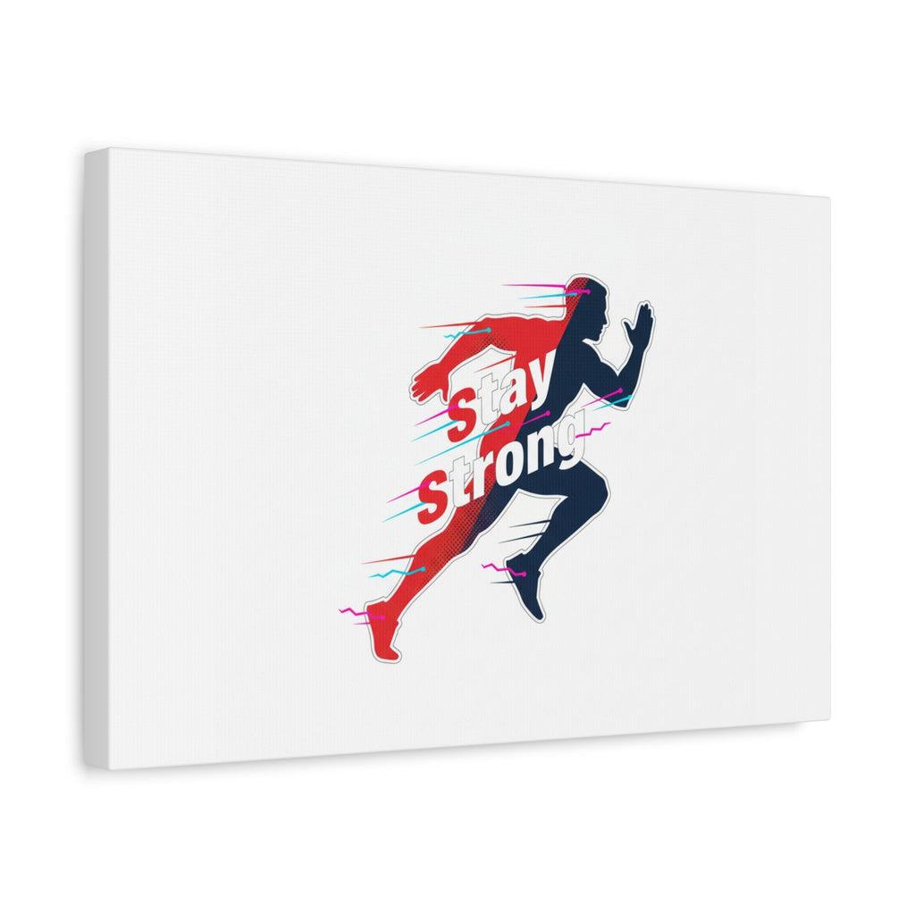 Stay Strong Runner Canvas | Fitness Motivation, Gym Wall Art