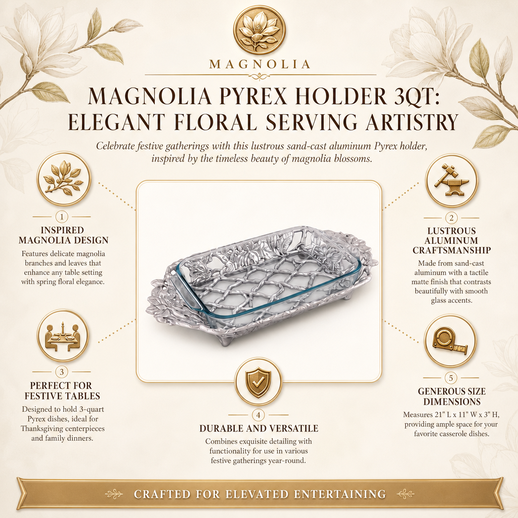 Magnolia Pyrex Holder 3qt