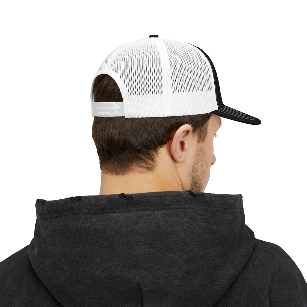 Embroidered Bulldog Trucker Cap – Snapback Mesh Hat