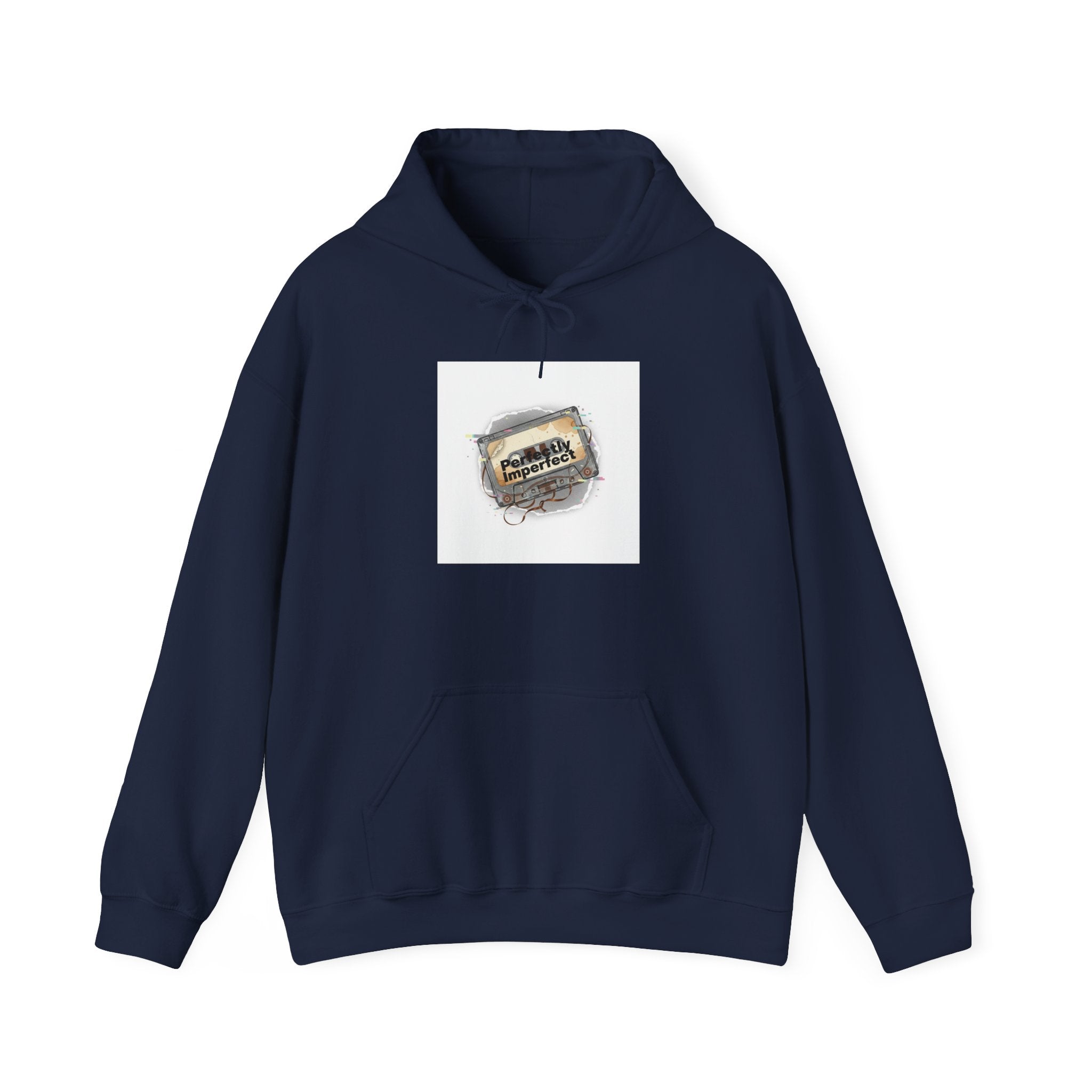 Glitch Tape Patch Hoodie | analog error, retro-tech static