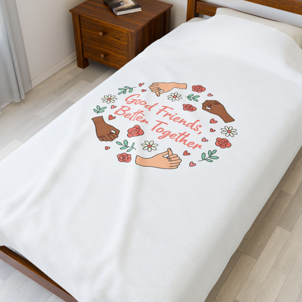 Good Friends Better Together Blanket | Friendship Valentine, Platonic Love